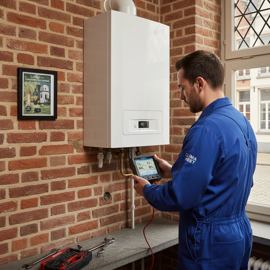 Entretien d'une chaudiere Vaillant par un technicien agree