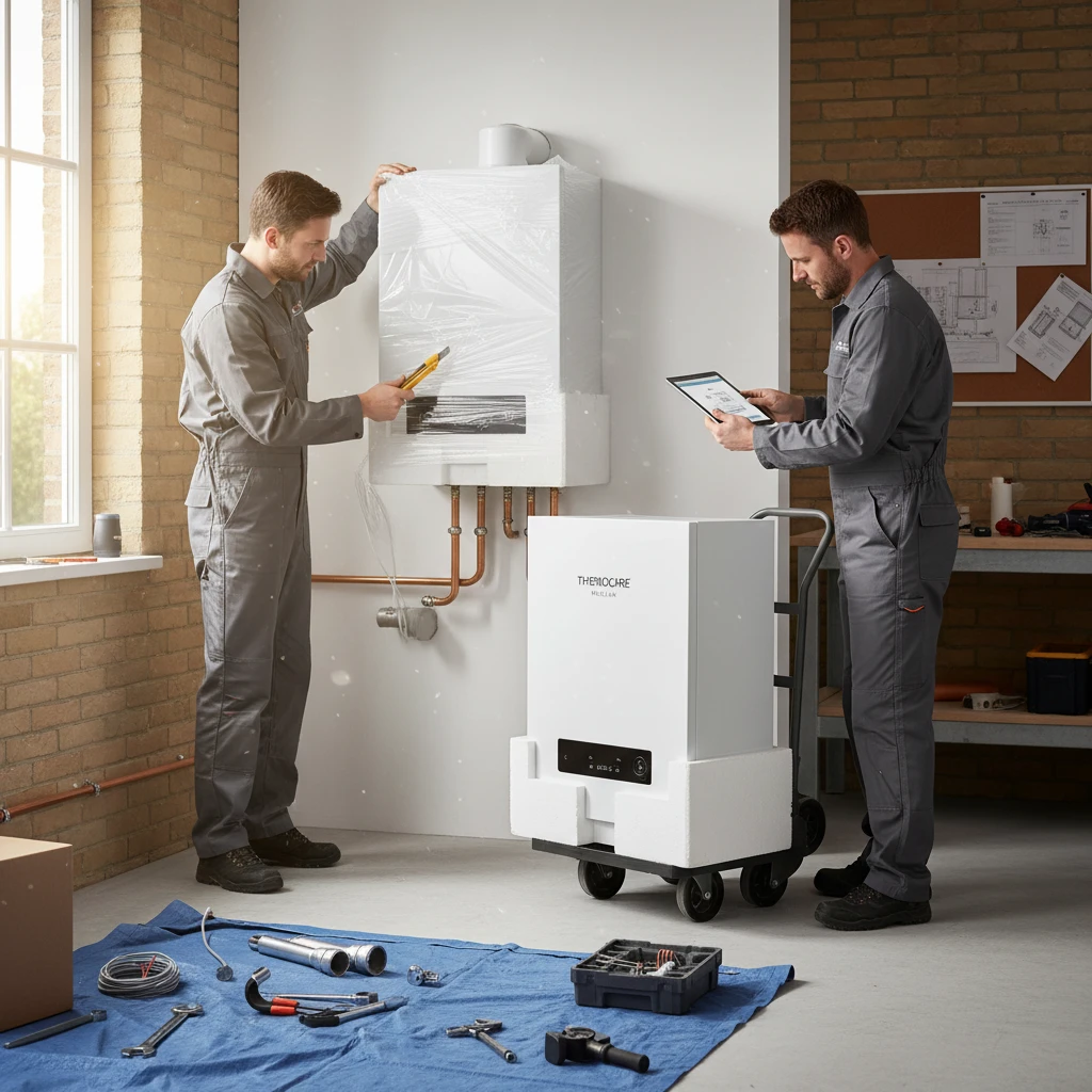 Installation d'une chaudiere neuve en Belgique