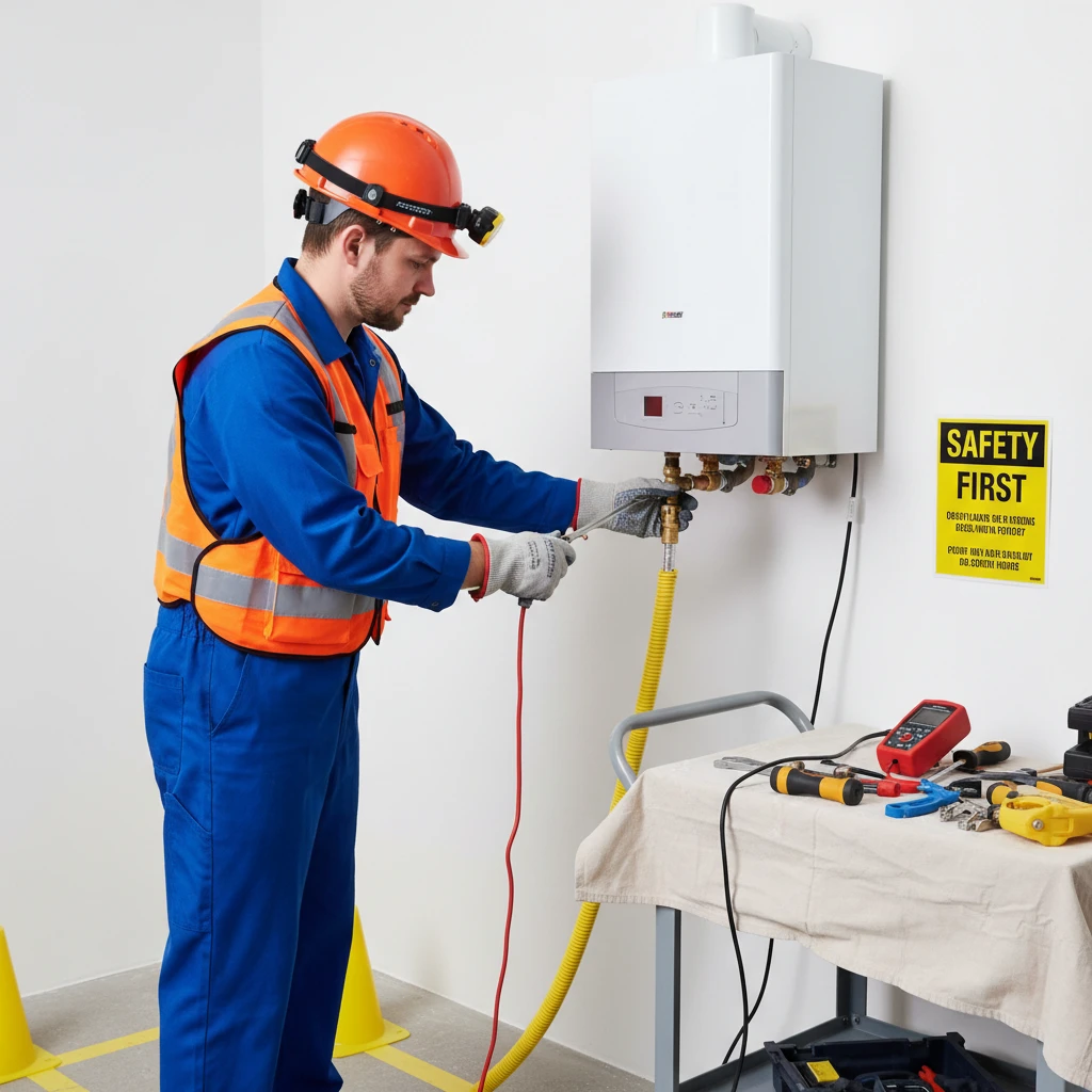Raccordement gaz lors de l'installation d'une chaudiere
